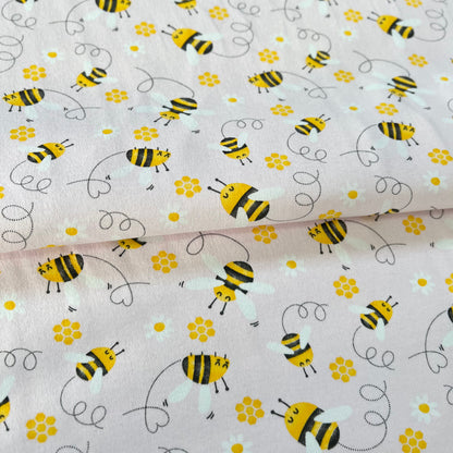 Interlock 30/1 Abejitas Rosa