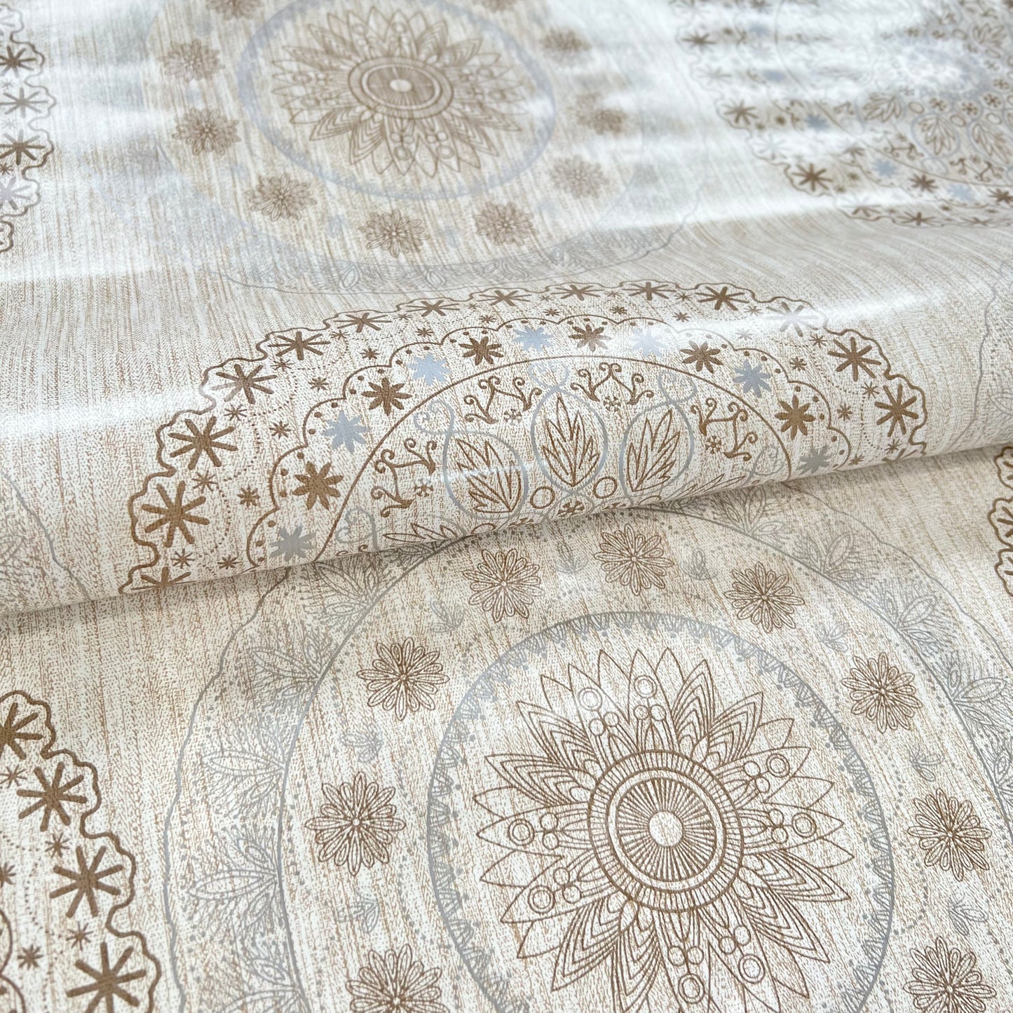 Mantelería Premium Mandala Beige