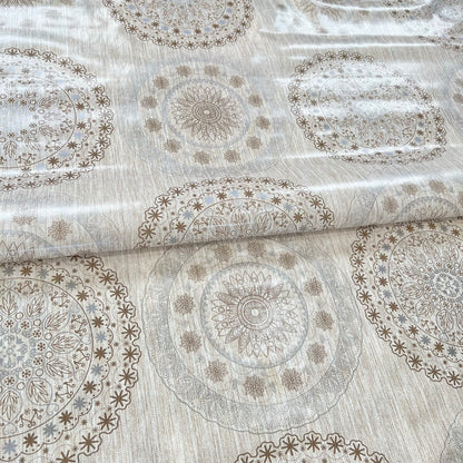 Mantelería Premium Mandala Beige