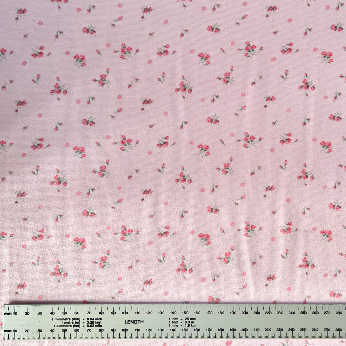Jersey 30/1 Flowers Rosa