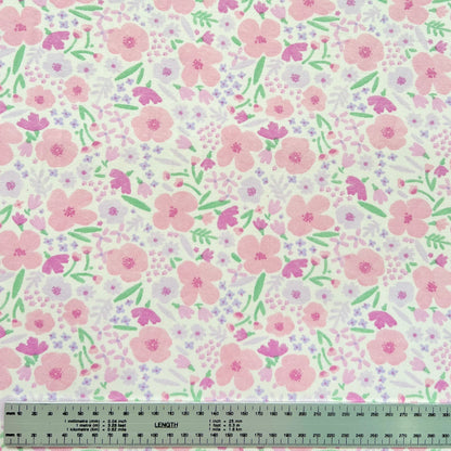 Jersey 30/1 Blossom Fondo Rosa