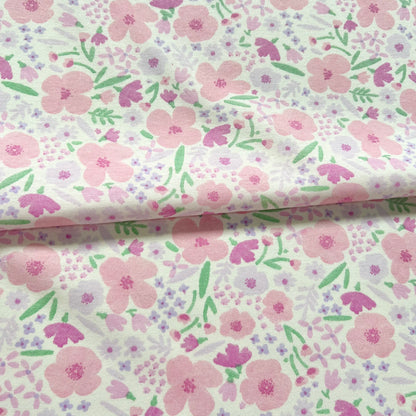 Jersey 30/1 Blossom Fondo Rosa