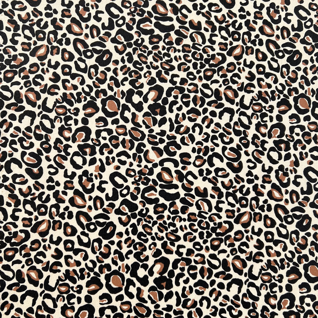 Gabardina Animal Print Beige