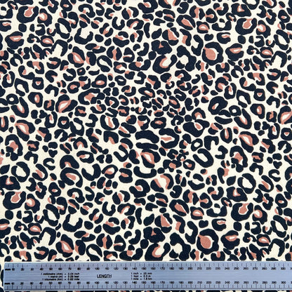 Gabardina Animal Print Beige