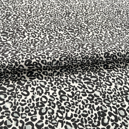 Gabardina Animal Print Gris