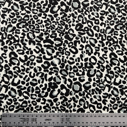 Gabardina Animal Print Gris