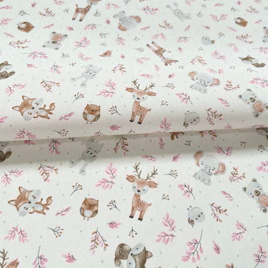 Gabardina Animalitos Cute Rosa