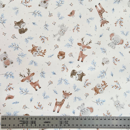 Gabardina Animalitos Cute Celeste