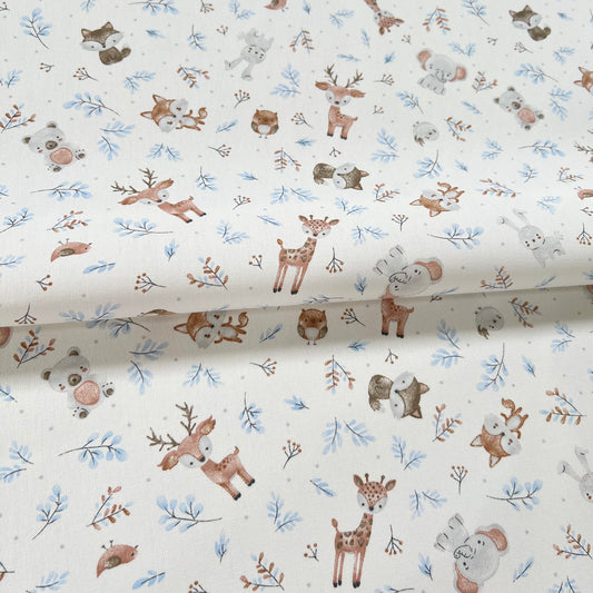 Gabardina Animalitos Cute Celeste