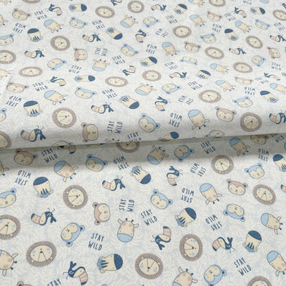 Gabardina Mini Safari Celeste