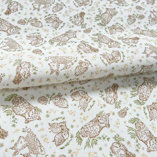 Gabardina Amigos del Bosque Fondo Blanco