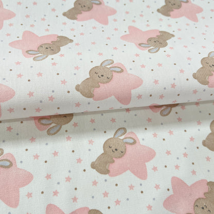 Gabardina Conejo Estrellita Rosa