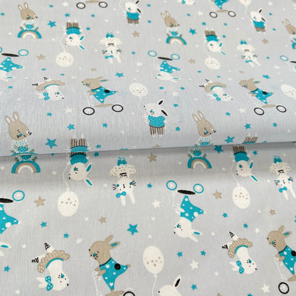 Multiusos Conejitos Celeste