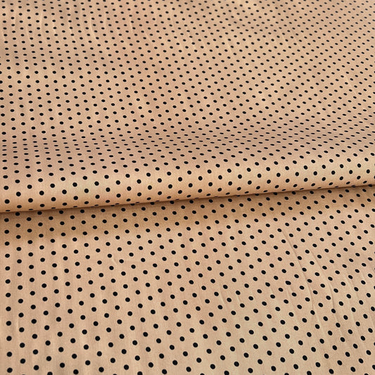 Gabardina c/Lycra Lunares Tostado