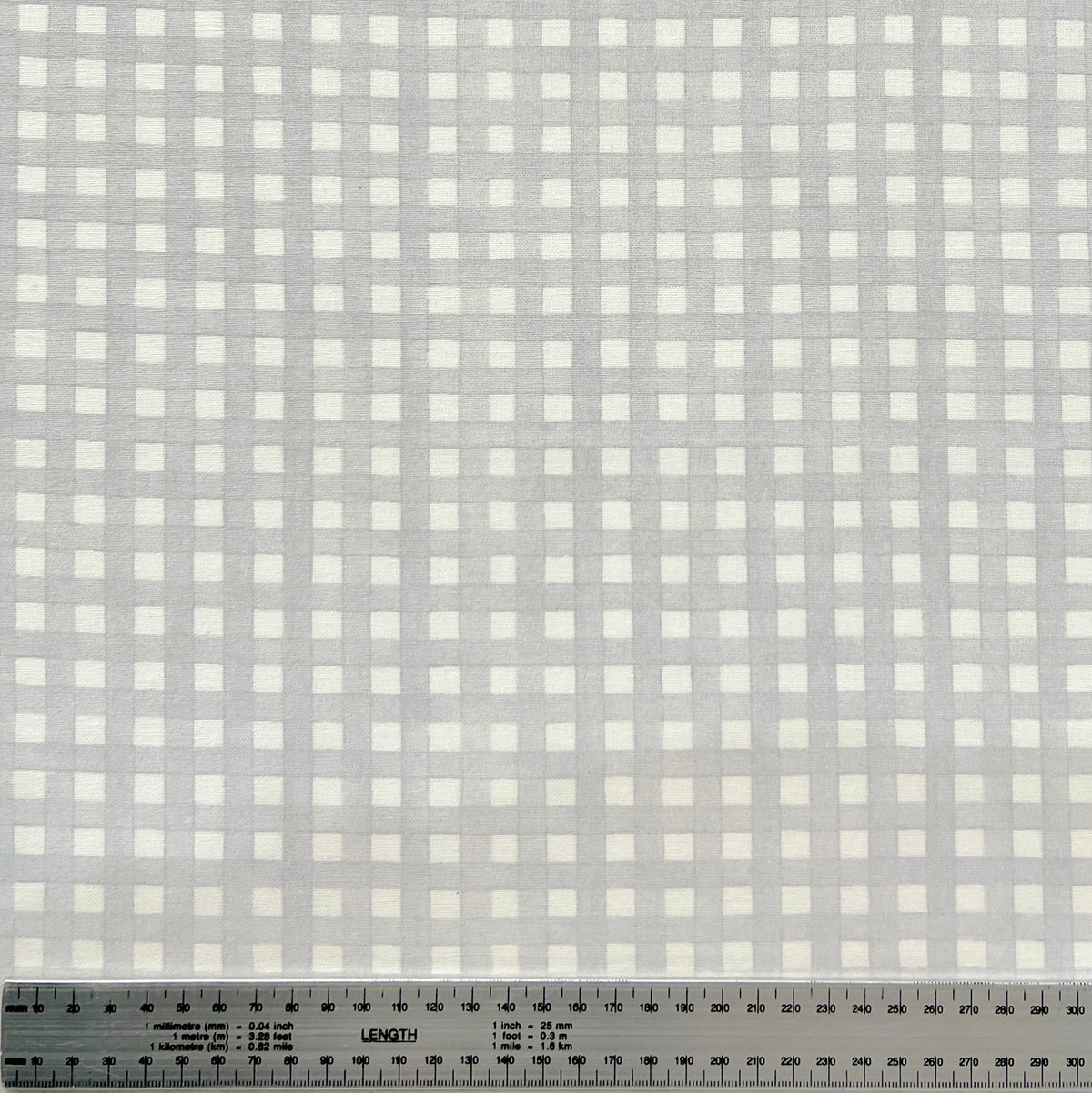 Tusor Cuadrillé Gris 1.50mts