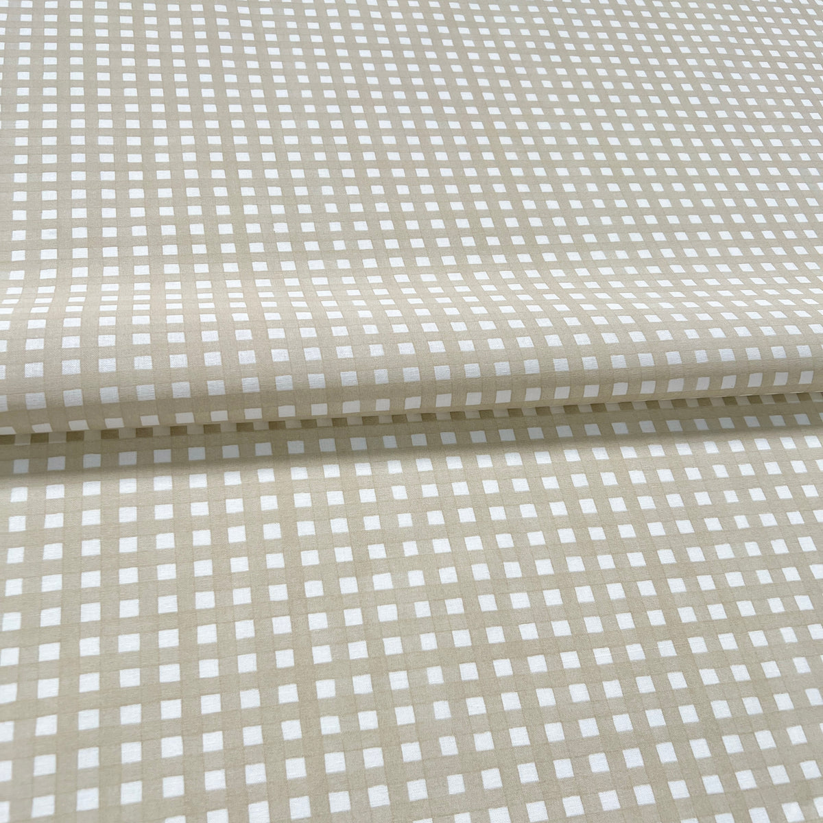 Tusor Cuadrillé Beige 1.50mts