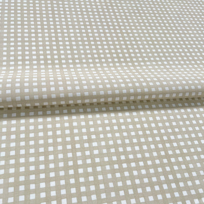 Tusor Cuadrillé Beige 1.50mts