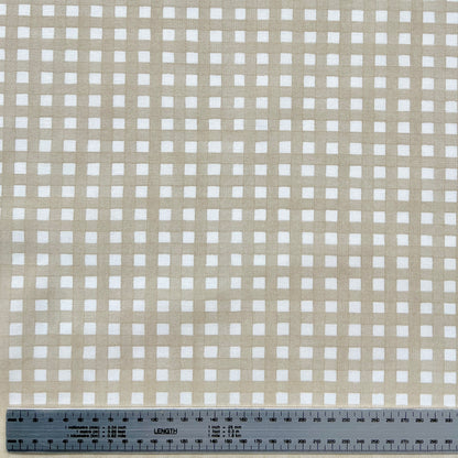 Tusor Cuadrillé Beige 1.50mts