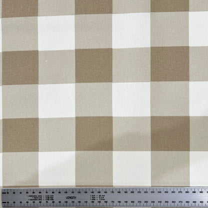 Tusor Cuadros Beige 1.50mts