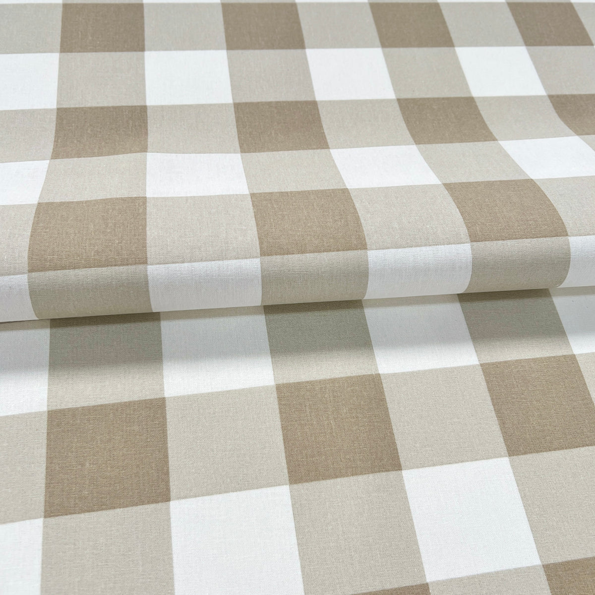 Tusor Cuadros Beige 1.50mts