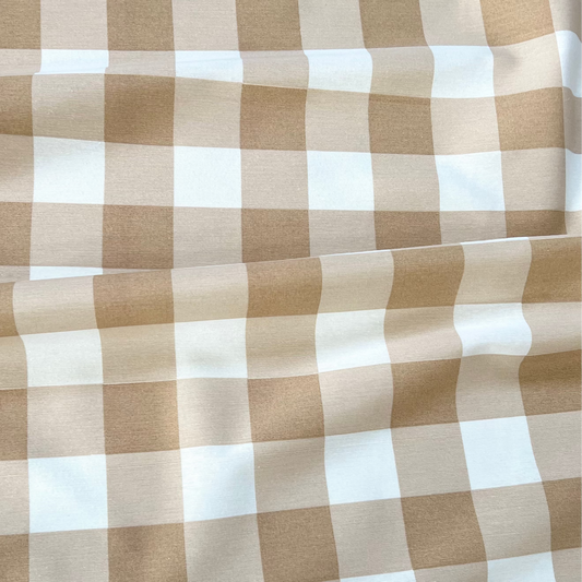 Tusor alg/pol Cuadros Beige