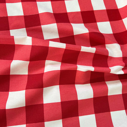 Tusor alg/pol Cuadros Rojo