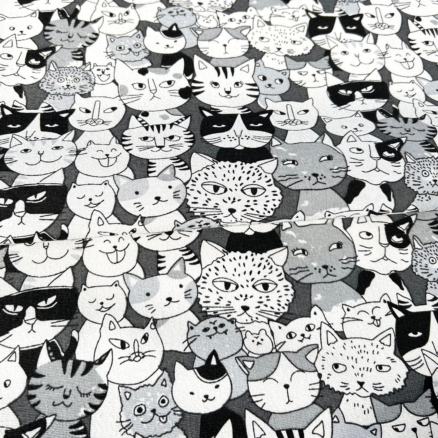 Lona Gatos Fondo Gris