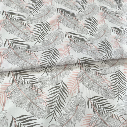 Percalito Hoja Selva Rosa 140h