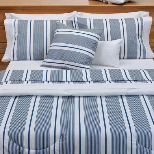 Sábanas Blue Stripe 144h Full