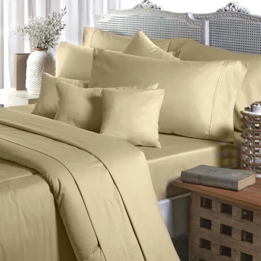 Sábanas Beige Satén 400h