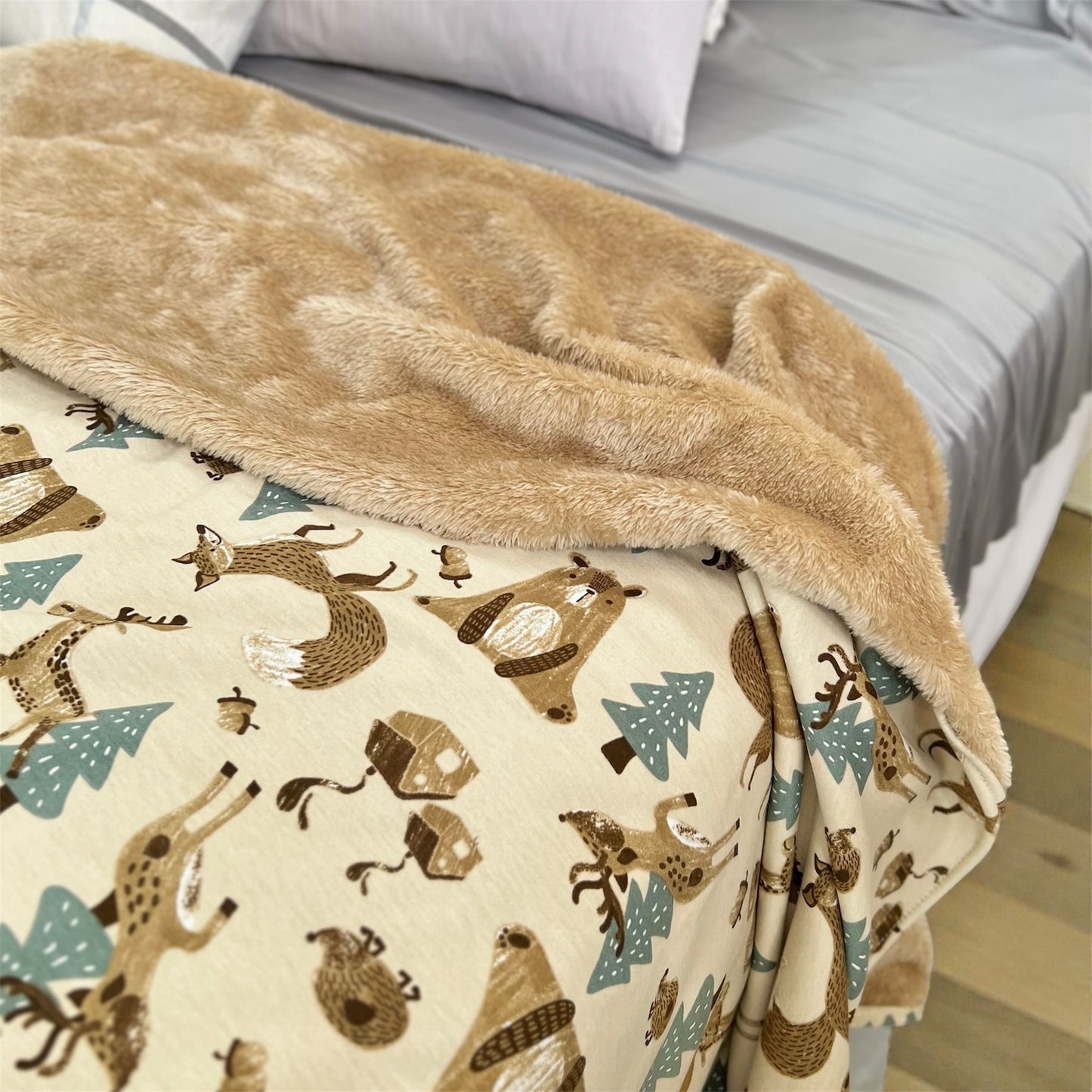 Manta Abercrombie Osos 1 y 1/2 pl.