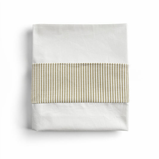 Sábanas Cuna Raya Fina Beige