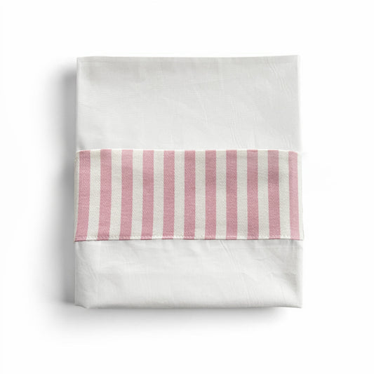 Sábanas Cuna Raya Rosa