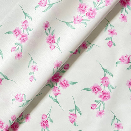 Percal Ramillete Rosa 140h