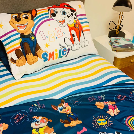 Sábanas Paw Patrol Smile 1 y 1/2 pl.